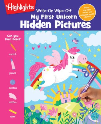 Write-On Wipe-Off My First Unicorn Hidden Pictures (Write-On Wipe-Of - VERY GOOD