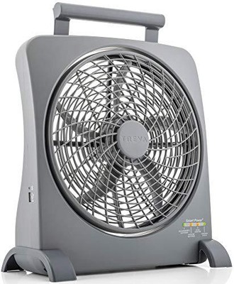 Treva 10 Inch Rechargeable Portable Fan Smart Power Air Circulator. Plugin Ac Ad