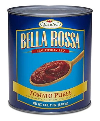 Bella Rosa Tomato Puree Extra Heavy, 107 oz - Case of 6