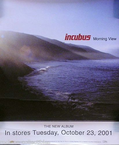 Incubus 2001 Morning View Original Promotional Window Decal Sticker 