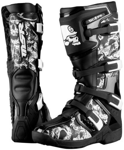 MSR Waterproof Adventure Motorcycle Boots Size 9 Men display picture 1