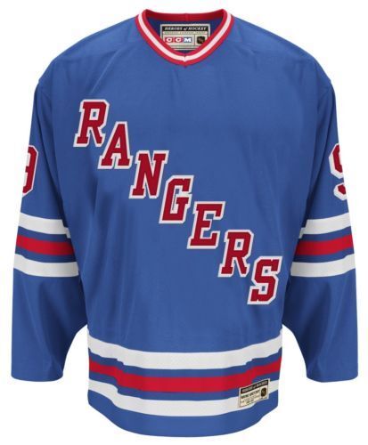 Wayne Gretzky New York Rangers adidas Authentic Heroes of Hockey Throwback  Jersey - Blue