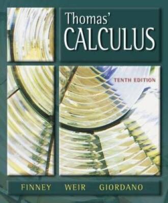 Thomas Calculus, 10th Edition (Book  CD) - Hardcover By Finney - VERY GOOD