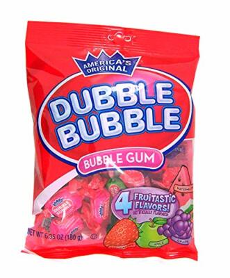 Dubble Bubble Fruit Flavored Bubble Gum, 6.35 Ounce