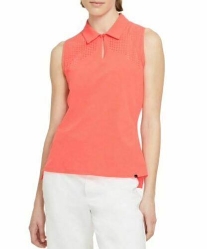NWT$80 Nike Golf Women's Dry Flex Ace Sleeveless Polo Mango NWT$80 Nike Golf Women's Dry Flex Ace Sleeveless Polo Mango