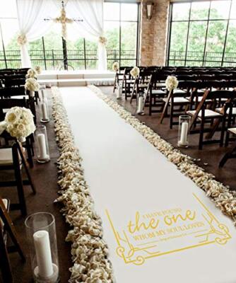 Wedding Ceremony Decorations Aisle Runner,50ft X3ft,Polyester Paper Convenient f