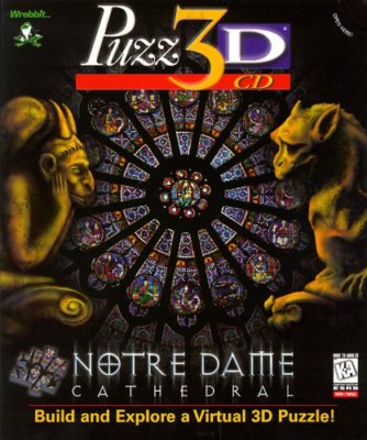 Puzz 3D CD NOTRE DAME CATHEDRAL by Wrebbit PC Game CD-ROM Adventure NEW BOX