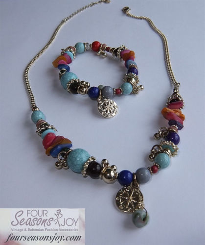 Juegos de joyas moda Piedra Turquesa