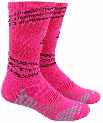 adidas Unisex Speed Mesh Basketball/Football Team Crew Sock, Black, Size X-Large