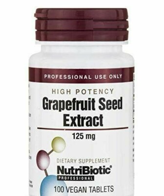 NEW Nutribiotic Inc. Grapefruit Seed Extract Tablets 125 mg 100 tabs
