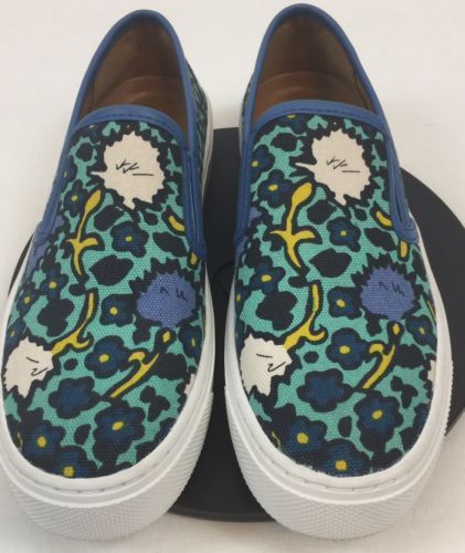 Tacón Bajo Floreado Informal Canvas para Mujeres