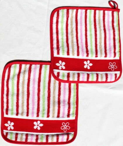 Artículos de cocina, comedor y bar multicolores de 100% algodón