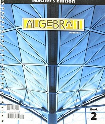 Algebra 1 Teacher Ed Grd 9 - Hardcover By BJU Press - NEW