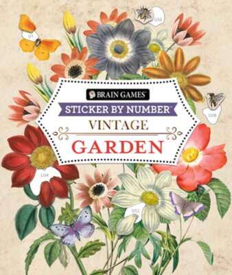 Brain Games - Sticker by Number - Vintage: Garden: New
