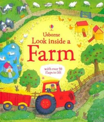 Look Inside a Farm (Usborne Look Inside) - Hardcover By Daynes, Katie - GOOD