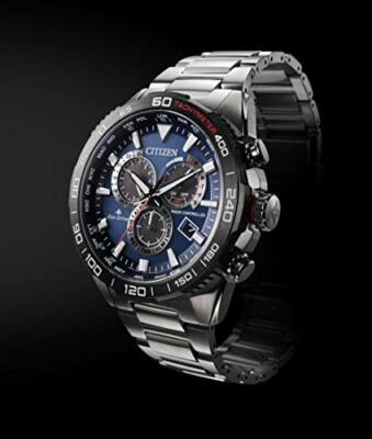 Pre-owned Citizen Promaster Land Cb5034-82l Eco-drive Solar Radio Men's Watch In Box