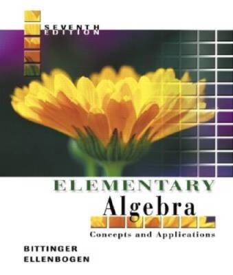 Elementary Algebra: Concepts and Applications (7th Edition) - Hardcover - GOOD
