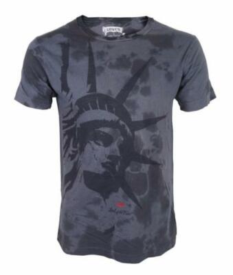 

Мужская классическая хлопковая футболка Levis Statue Of Liberty серая 117508, Серый