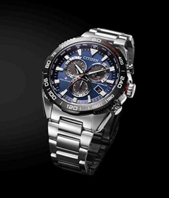 Pre-owned Citizen Promaster Land Cb5034-82l Eco-drive Radio Watch