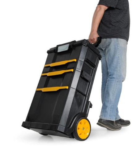 Bostitch Separable Rolling StorageToolbox w/ Rubber Wheels & Locking Draws