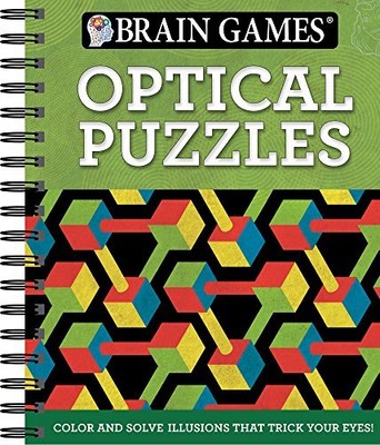 BRAIN GAMES OPTICAL PUZZLES By Editors Of Publications International Ltd. *NEW*
