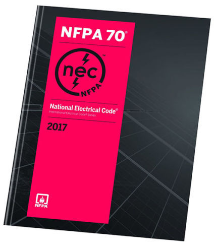 Nfpa 70 National Electrical Code 2017 1st Ed. Brand New Us Edition- Paperback