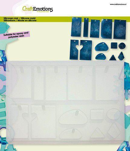 CraftEmotions Silikonform Anhänger 1 14,5x12cm