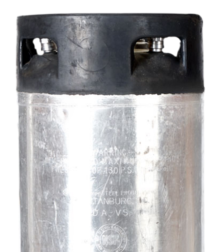Reconditioned 5 Gallon Pin Lock Keg with Dual Handle for Homebrew Beer Cold Brew