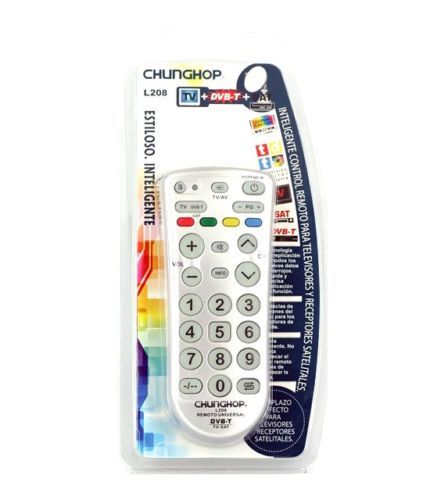 Telecomando Universale Chunghop L208 Tv Dvb-T Sat Multi Controllo Nuovo hsb