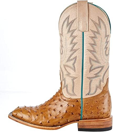 Pre-owned Macie Bean Womens M2005 Mb Antique Saddle Fq Ostrich Boot In Brown