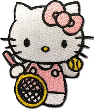 Download Hello Kitty Pink Outfit Playing Tennis Anime Patch GE-44411 | eBay