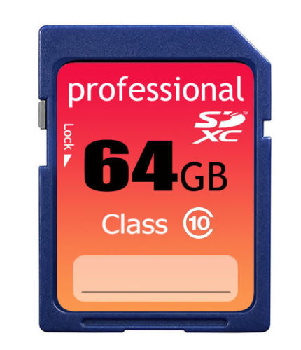 64GB Cámara SDXC tarjetas de memoria