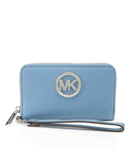 Beautiful MICHAEL KORS Round Zip Long Wallet Leather | eBay