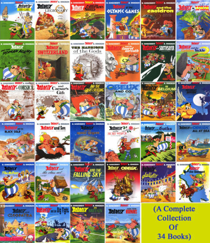 Asterix Books Set Collection-Brand New 34 Comics Books by