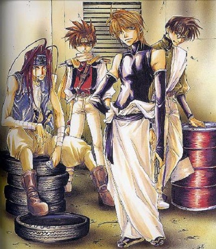 Collectibles By Kazuya Minekura Saiyuki Backgammon Artbook 1 Hardcover Anime Artbook Manga Animation Art Characters