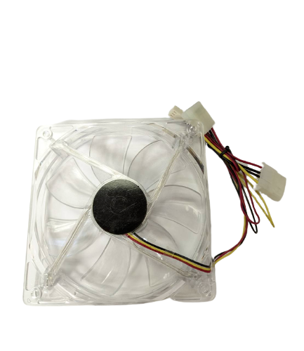 120mm x 25mm Computer Case Cooling 3 / 4 Pin Fan with 4 Blue LEDs