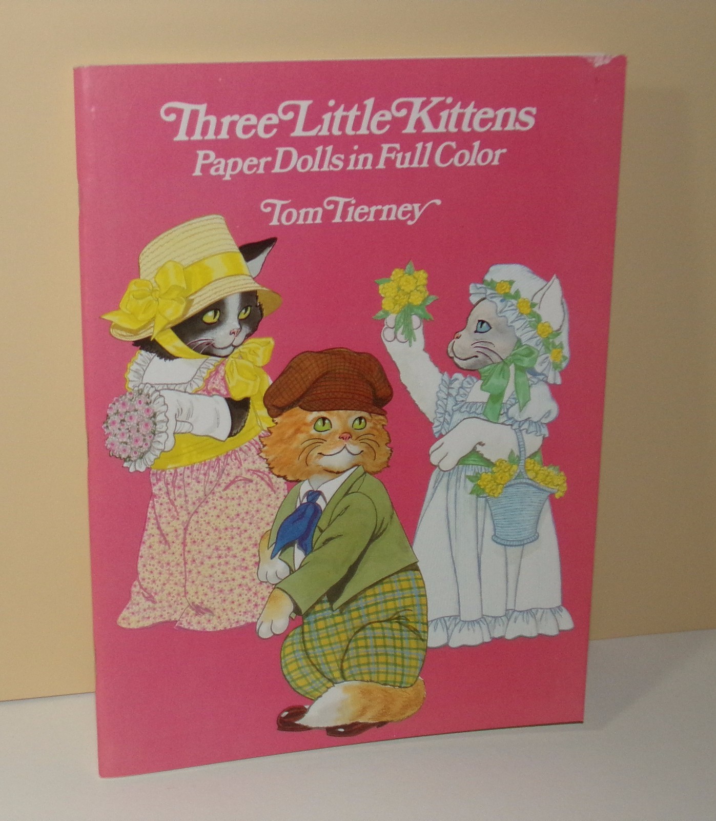 Three Little KITTENS Charming Vintage PAPER DOLLS Cats Animals 1986 Dover uncut
