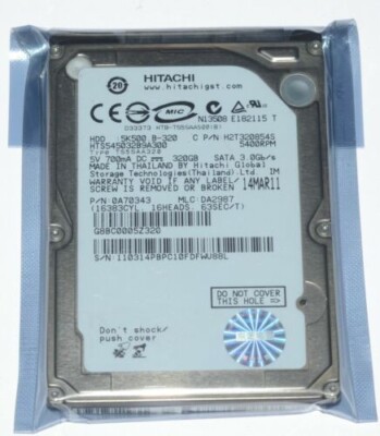 Hitachi 320GB 5400RPM 5K500.B-320 HTS545032B9A300 2.5'' SATA HDD MLC DA2959