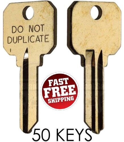 Schlage SC1 DND DO NOT DUPLICATE Key Blanks - 50 Keys - 5-PIN KEY
