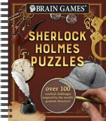 Brain GamesÂ  Sherlock Holmes Puzzles - Spiral-bound - GOOD