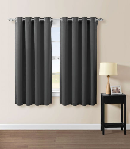 Polyester Solid Pattern Window Curtains & Drapes