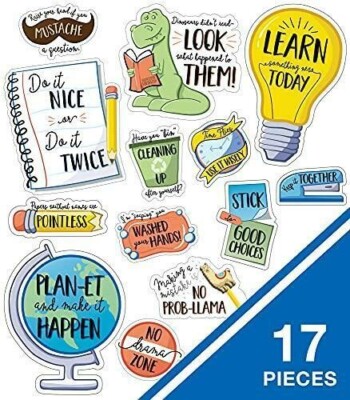 Carson Dellosa Playful Classroom Reminders Motivational Mini Bulletin Board 17pc