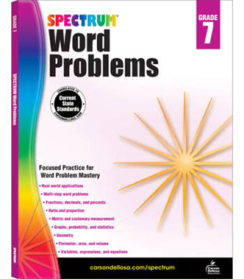 Word Problems, Grade 7 (Spectrum) - Paperback By Spectrum - VERY GOOD