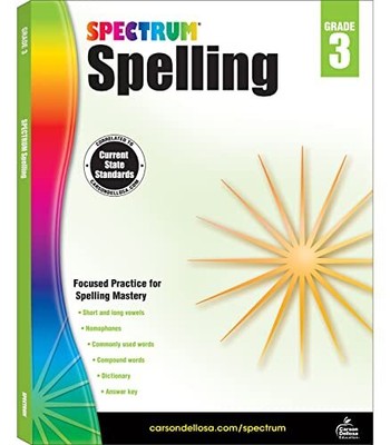 Spectrum Spelling Workbook Grade 3, Ages 8 to 9, 3rd Grade Spelling Workbook...