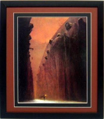 Zdzislaw Beksinski Framed Poster – Dark Surrealism Horror