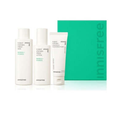 innisfree Forest For Men Fresh Skincare Set (3 Items) Free Shipping from Korea