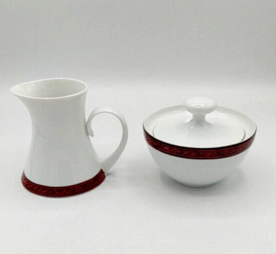 Block Espana Flamenco  Bidasoa Creamer & Lidded Sugar Bowl Set