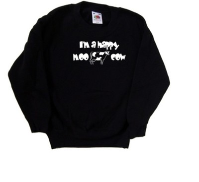 I'm A Happy Moo Cow Funny Kids Sweatshirt