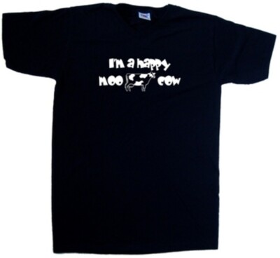 I'm A Happy Moo Cow Funny V-Neck T-Shirt