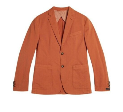 J. Lindeberg Men's Hopper U Gmt Dyed Blazer FMTA07940 E150 Brown EU 48R NEW